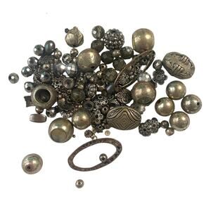 Lot Of Bead Craft Jewelry Making Silver Fashion Various Shape Style Size Media